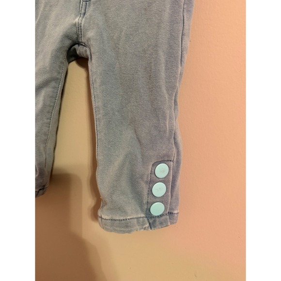 Matilda Jane Light Wash Denim Jeans Baby Toddler Size 2T Button Detail - Picture 6 of 7